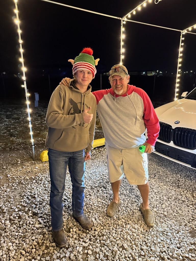 Larry The Cable Guy Daniel Whitney at a Magical Lights Christmas Light Show
